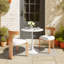 Chaise d'appoint à dossier ouvert en oléfine beige et naturelle-1579763241