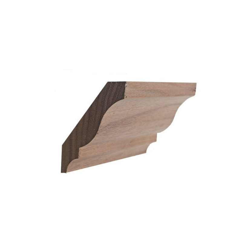 Moulure couronnée sans finition, Chêne rouge, H 3,625 po x l 0,75 po x P 94 po