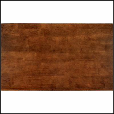 Solid Wood Rustic 45 Inch Stationary Kitchen Island with Butcher Block, 2 Open Shelves for Small Spaces and Dining