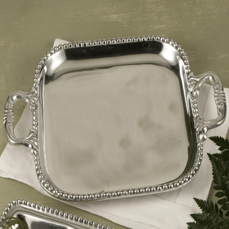 Pearl Aluminum Decorative Tray