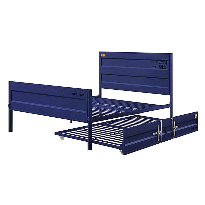 Lit plateforme, Full / Double, Bleu