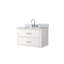 Ensemble de meuble-lavabo simple avec comptoir Carrara et robinet-719893893-719893945