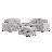 Tatman Linen Blend Sectional With 2 Ottomans,U-Shape Sectional Sofa Couch-171283251