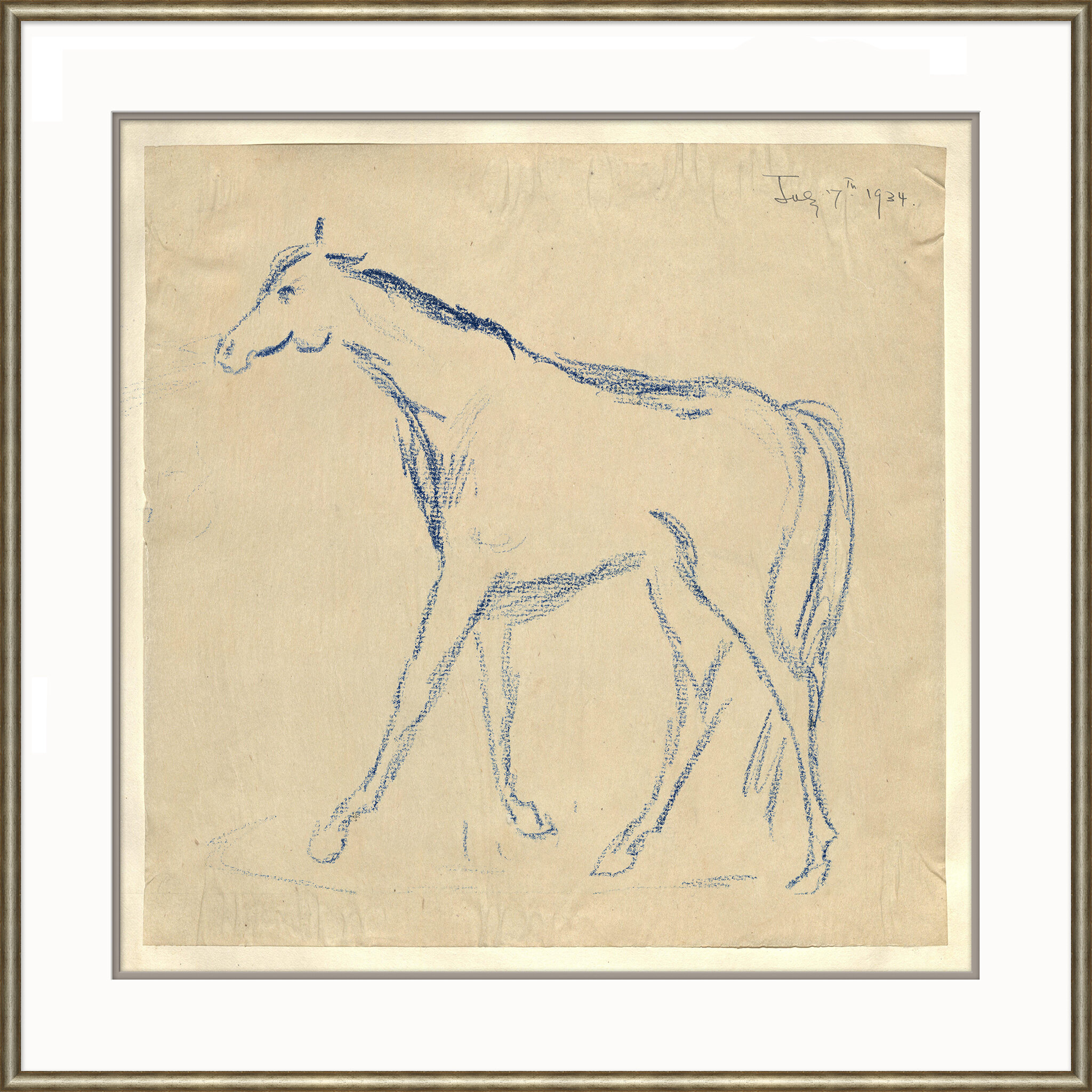 At The Zoo Sketch Series - Horse by Soicher Marin