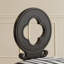 Chaise d'appoint noire à dossier solide (ensemble de 2)