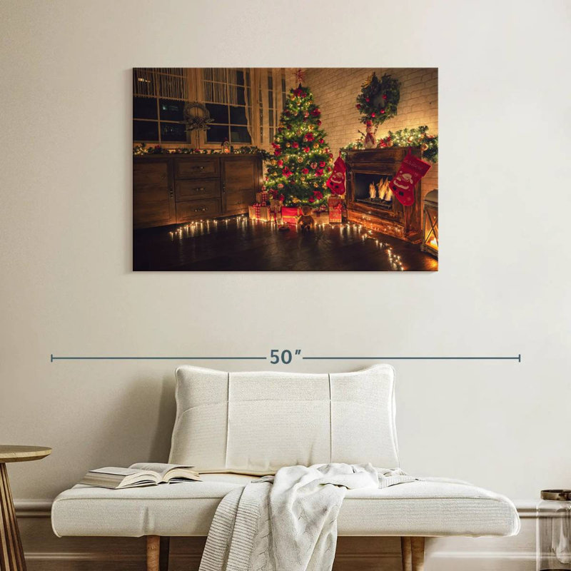 Noël à la maison, H 26 po x l 39 po