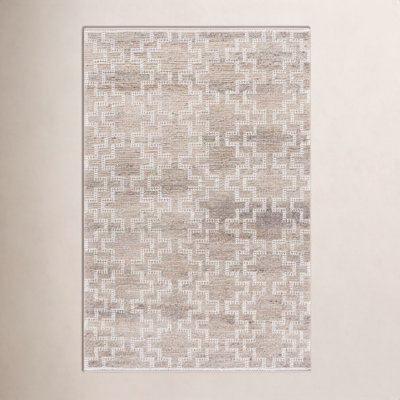 Hand-Woven Geometric Outdoor Rug