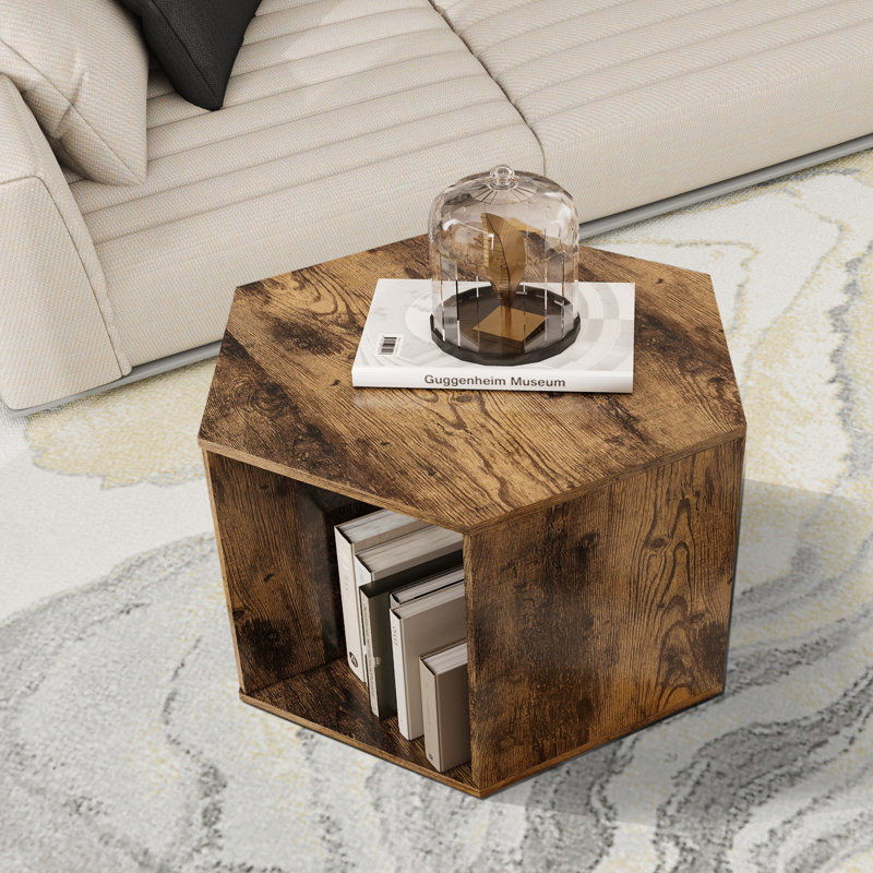 Tyvion End Table 1 pc, Antique Brown