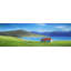 «Scottish Highlands», impression de décor de petit toit rouge