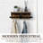 Wall Mounted Rustic Wood And Industrial Metal Garment Rack With Shelf