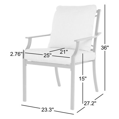 Chaise de patio avec coussin