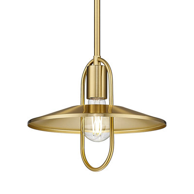 10" 1-Light Modern Single Dimmable Pendant Light