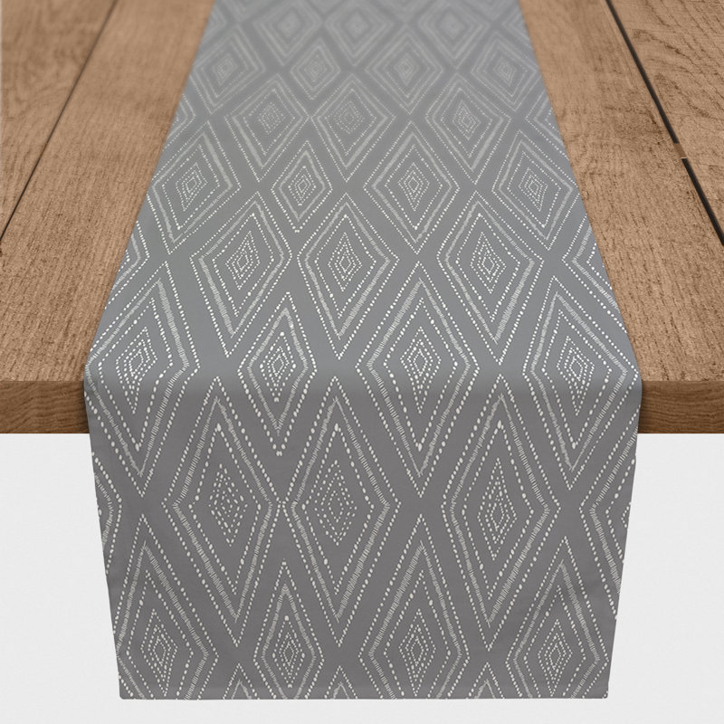 Chemin de table Collynn, 90 po x 16 po, gris