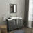 Brescia 48" Single Sink Freestanding Bathroom Vanity with Ceramic Top and Matching Mirror-27042741