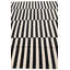 Tapis noir et blanc Mulloy