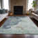 Machine Washable Indoor/Outdoor Xhevrie Seafoam Rug