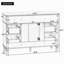 Meuble-lavabo autoportant de 47,2 po de style rétro sans lavabo, 6 tiroirs et 2 portes à fermeture douce