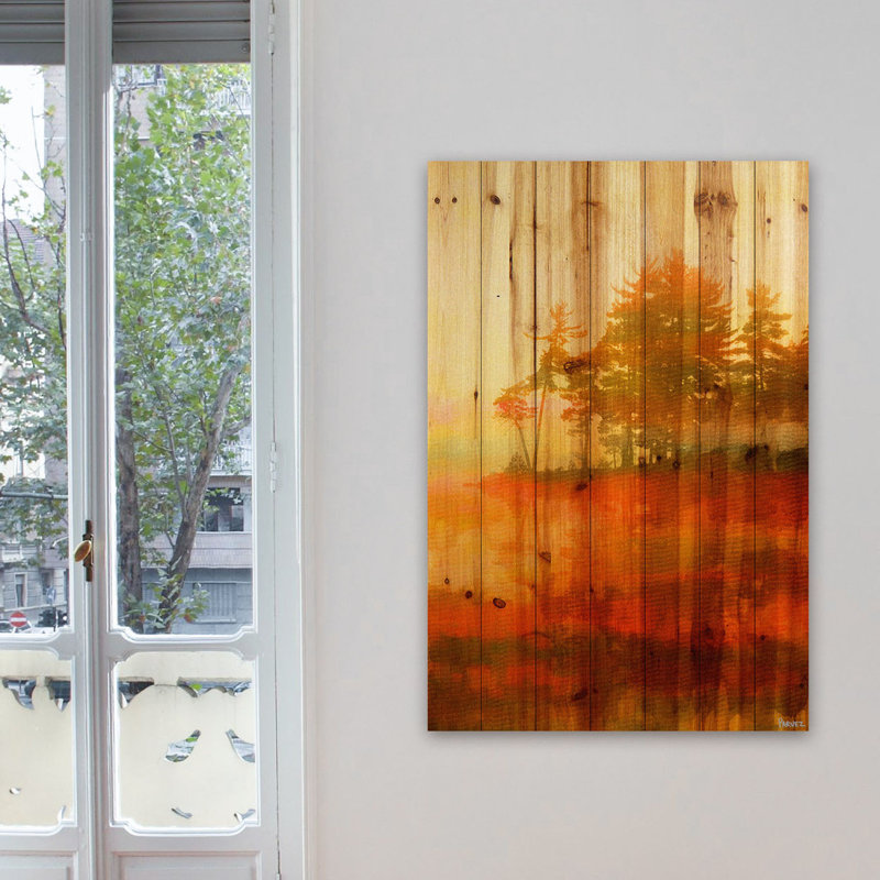 « kamloops »-reproduction de photo sur bois, H 36 po x l 24 po x P 1,5 po
