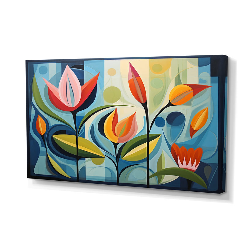 «Green Mid Century Mod Nature II - Abstract Midcentury», art mural vert