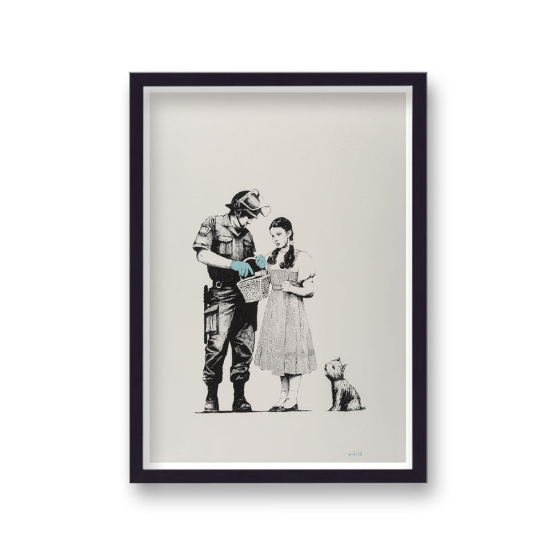 Editions Stop And Search by Banksy - Single Picture Frame Print