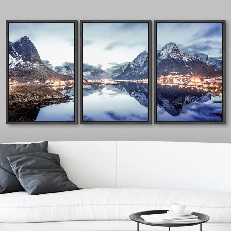 Nature Chaîne de montagnes, Arctique, Neige, Montagne, Nature, Paysage sauvage, Réalisme, Paysage rustique, H 24 po x l 48 po