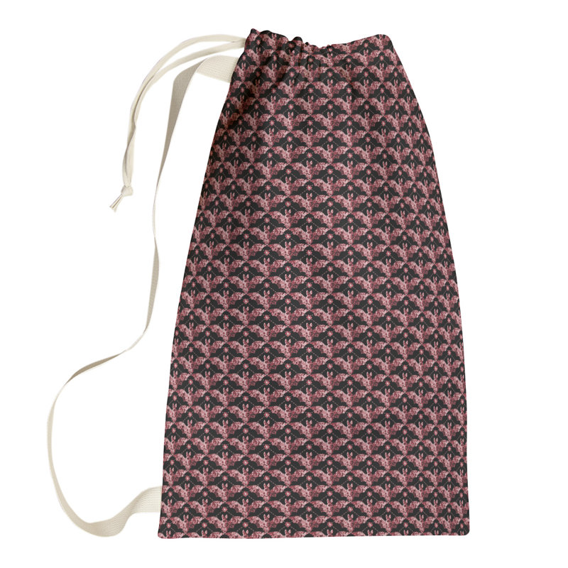 Sac à linge Bats, Grand (H 76,5 po x l 29,5 po x P 1,5 po), Rouge