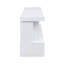 Console de foyer électrique Cere, haut-parleur Bluetooth, bois blanc de 71 pouces Cere