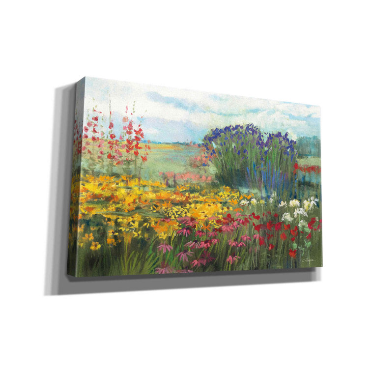 Wildon Home® Aaro Garden Border On Canvas by Carol Rowan Print | Wayfair