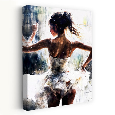 «Elegant Water Dancer», art mural contemporain abstrait élégant