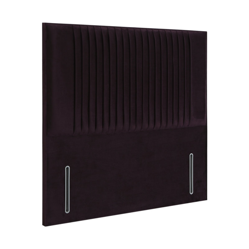 Rine Upholstered Headboard, Super King (6'), Plush Plum, Velvet