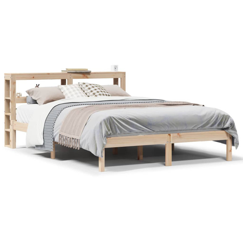 Storage Bed, Brown, European Kingsize (160 x 200 cm)
