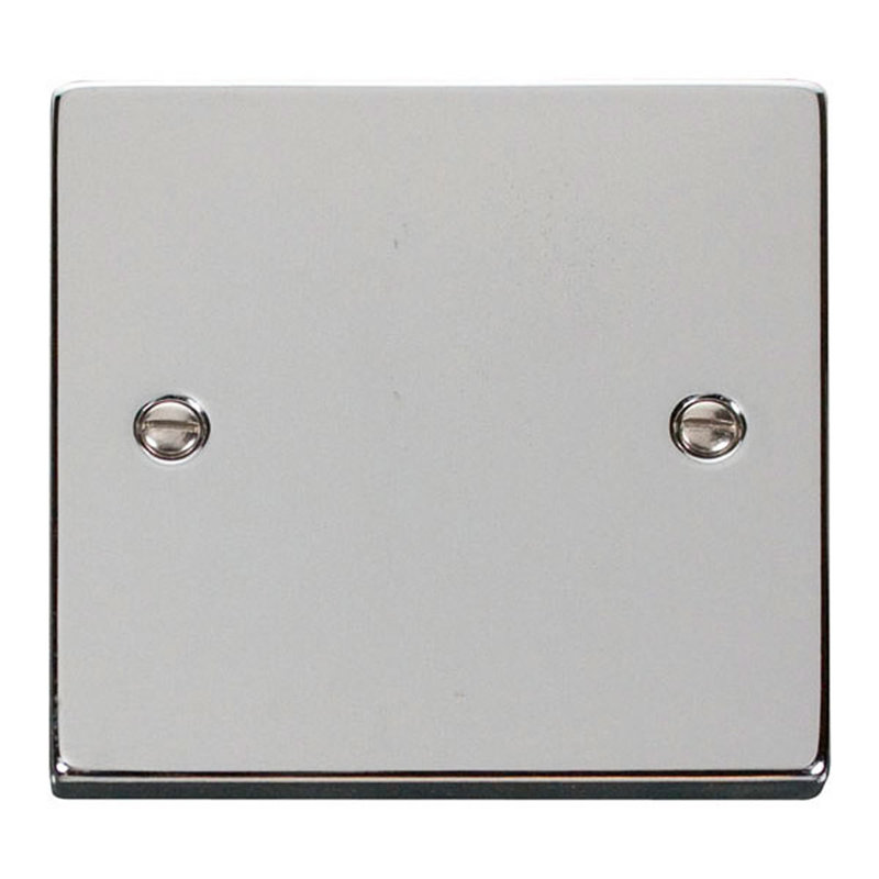 Polished Chrome 1 Gang Blank Plate