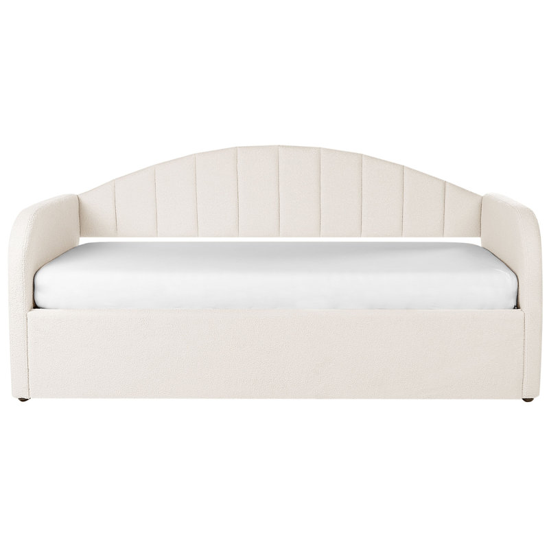 Vouvant Upholstered Storage Bed, Beige