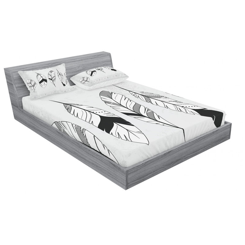 Microfiber Sheet Set, Full Sheet Set with Fitted Sheet
