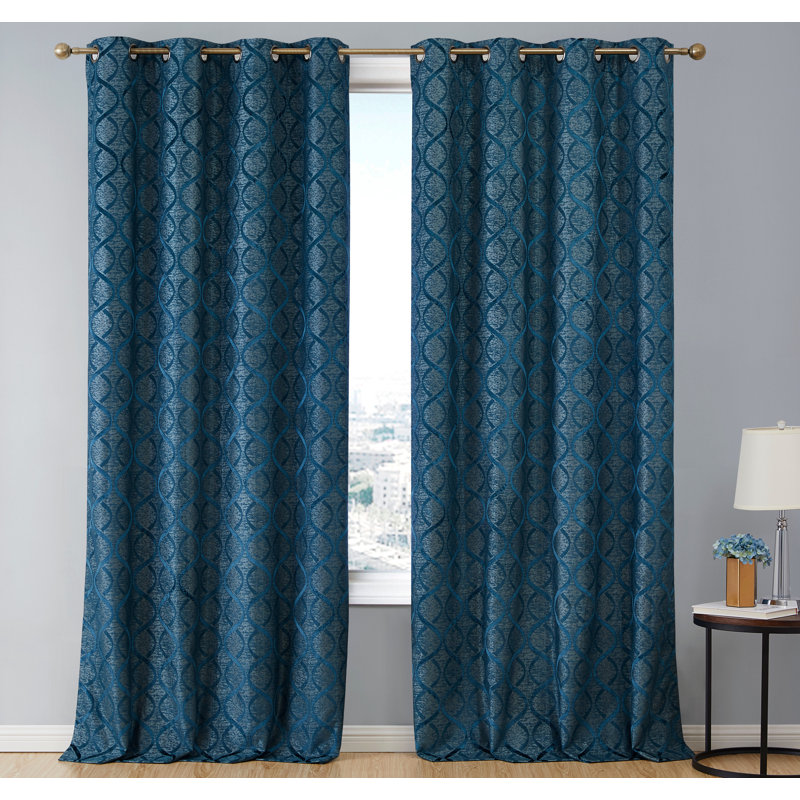 Temple Cloud Pair, Teal Blue, 50" W x 96" L