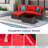  6-Piece Outdoor Rattan Patio Set with Fire Pit Table-2139026094