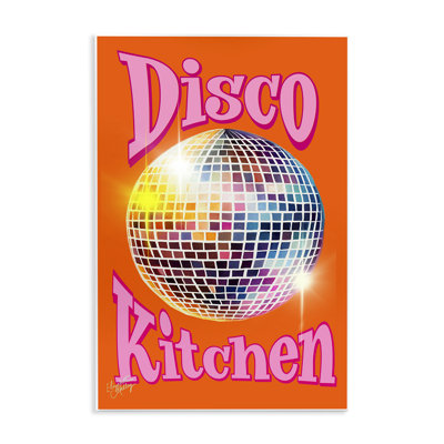 Art mural Groovy Disco Kitchen par Elizabeth Medley