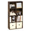 Aménagement et rangement pour garde-robe, Organisateur de placard à 8 cubes, Rangement de placard avec étagères ouvertes, pour garde-robe, bureau, couloir, pin ambré-130905864