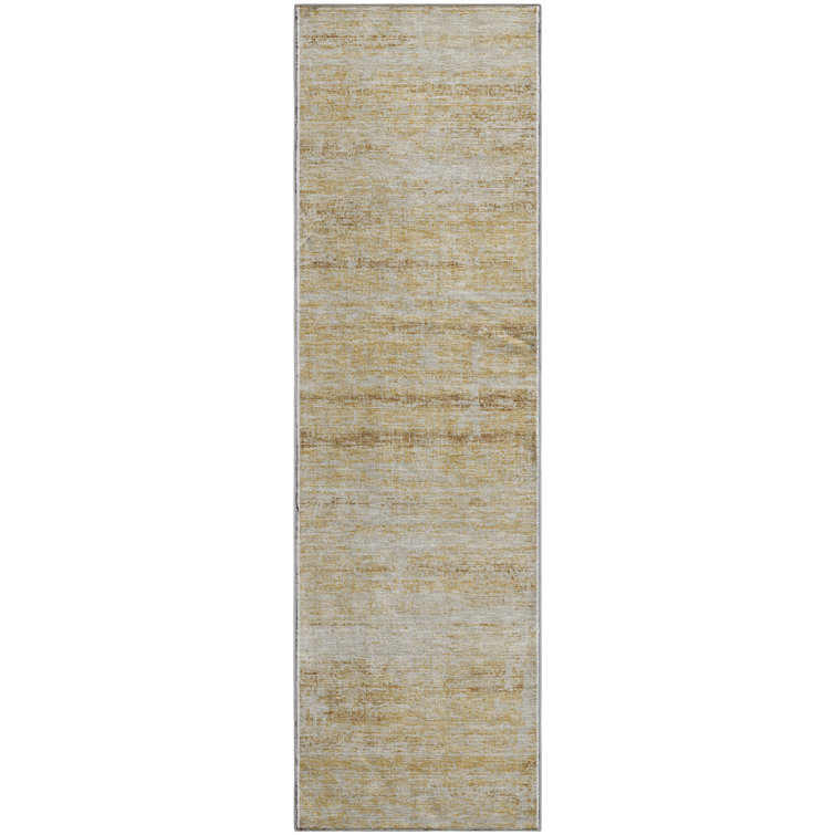 Premium Machine Washable Gerardo Gold Rug