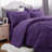 Bedsure Queen Pintuck Bed-in-a-Bag- Purple Pinch Pleat Comforter with Sheets, Pillowcases & Shams-103425110-114250863