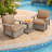 3-Piece 360-Degree Oversized Resin Wicker Outdoor Swivel Rocker Patio Chairs Set With Coffee Table And Cushions-1058735088