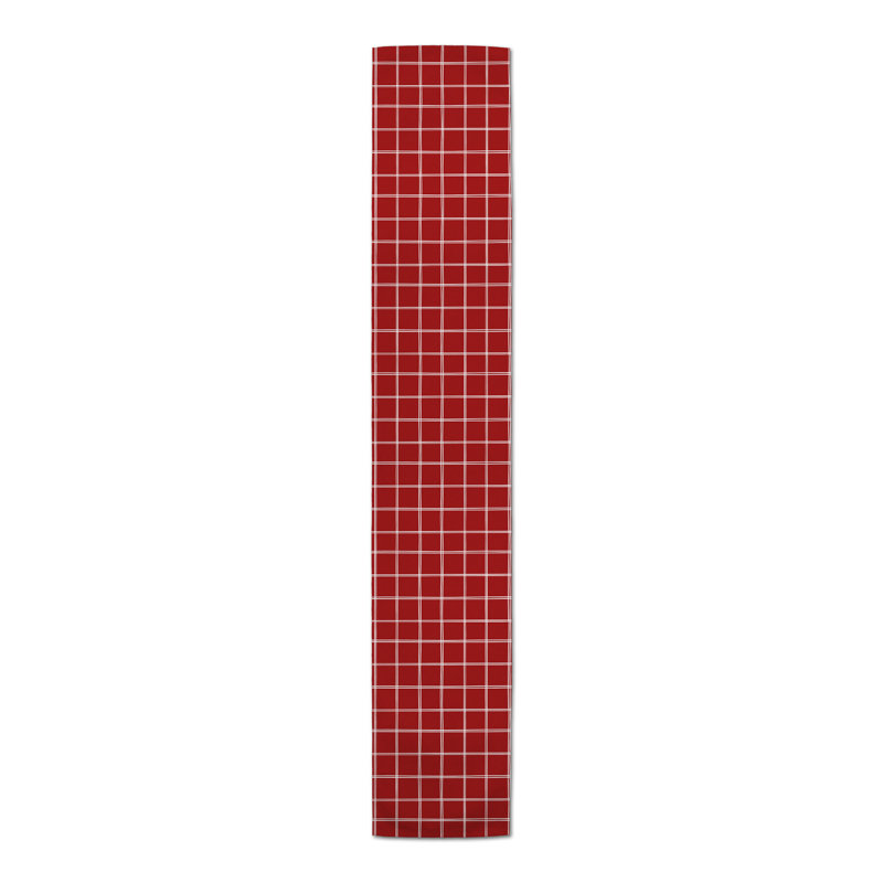 Chemin de table Canvar, 90 po x 16 po, Rouge