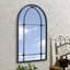 Iron Bowfront Mirror