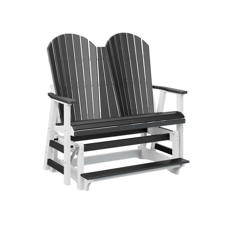 Berlin Gardens Comfo Back Premium Double Counter Glider, Black/White