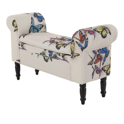 Sandefur 97cm Wide Rectangle Butterfly Ottoman with Storage