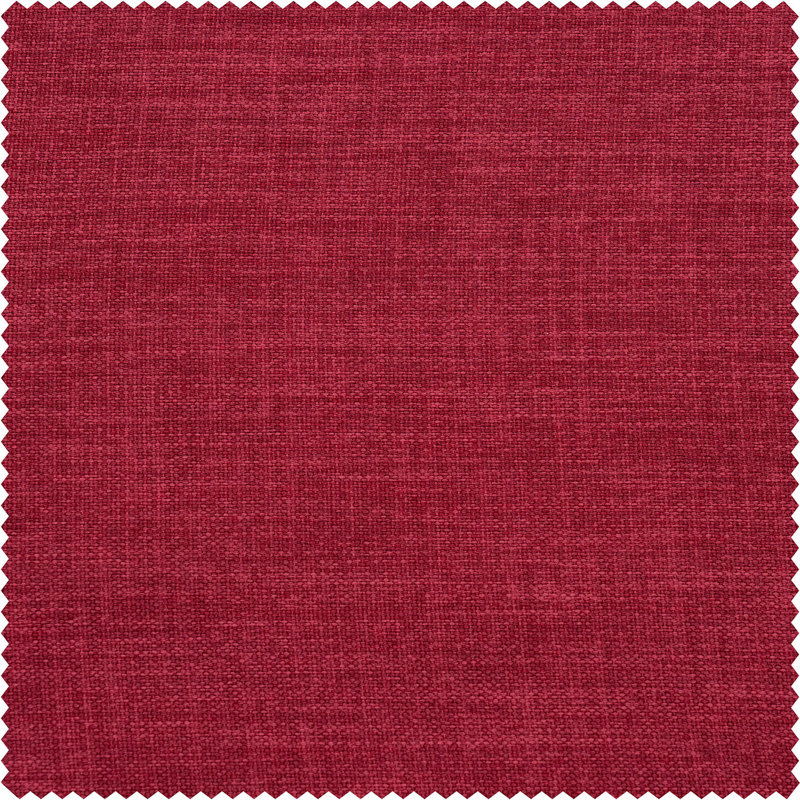 Ottis Faux Linen Room Darkening Curtain Panel, 50" W x 84" L, Cardinal
