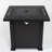Outdoor Fire Pit Table 28Inch Square, Steel, Propane Gas, 8.27In Package Height, No Glass Square Gas Table, Steel Burner, Fuel, 40Lb Product Weight, Cover