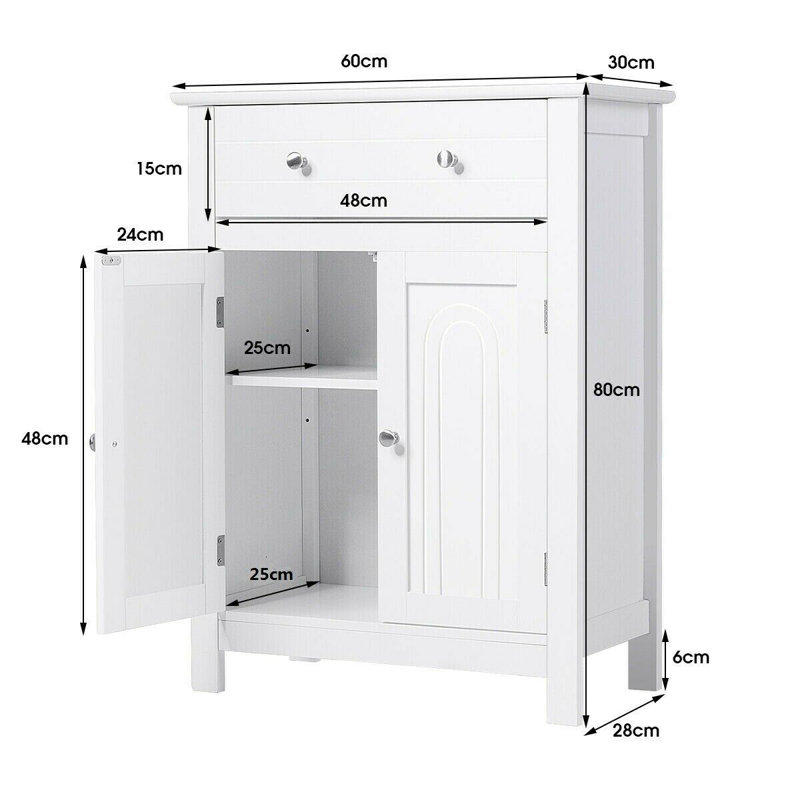 60 x 80 cm Earlvine Bathroom Cabinet