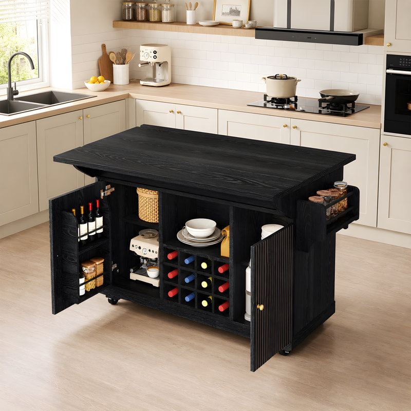 142.5 cm W Kitchen Cart with Top