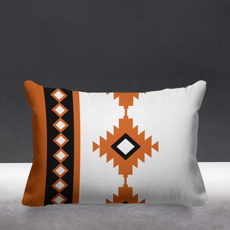 Coussin intérieur / extérieur Carlos Southwestern, Orange